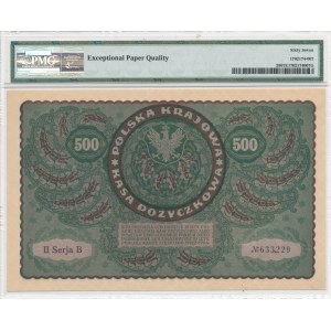 500 marek polskich 1919 - II Serja B, przecinek w numeratorze