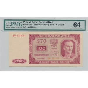 100 złotych 1948 - ser. HW