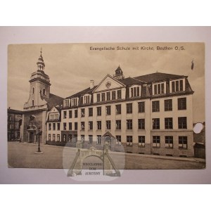 Bytom, Beuthen, evangelická škola, cca 1920