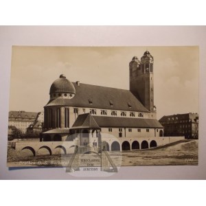 Bytom, Beuthen, kościół św. Barbary, zdjęciowa, ok. 1930