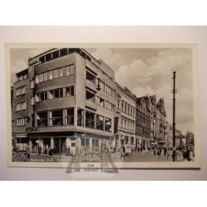 Katowice, Kattowitz, ulica Dworcowa, ok. 1940