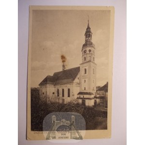 Pszczyna, parish church, ca. 1938