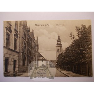 Mysłowice, ulica Kościelna, ok. 1930