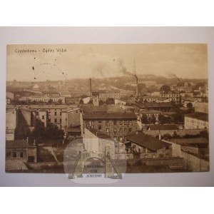 Częstochowa, panorama, 1916
