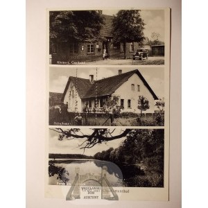 Klekotna bei Olesno, Schule, Gasthaus, 1940