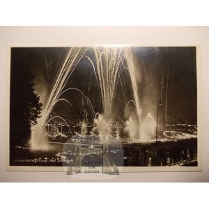 Szczawno, Salzbrunn, illumination of the cure park, 1933