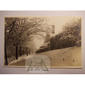 Zlotoryja, Goldberg, winter shot, Konrad Menzel, circa 1930.