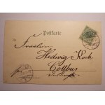 Glogow, Glogau, lithograph, 1900