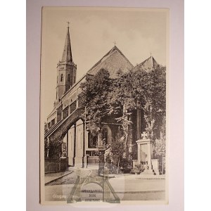 Glogow, Glogau, cathedral, circa 1940.