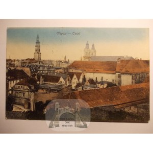 Glogow, Glogau, panorama, 1921