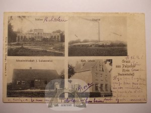 Pakoslaw near Nowy Tomyśl, brickyard, palace, tavern, school, ca. 1910