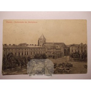 Oborniki Wielkopolskie, Market Square, ca. 1915