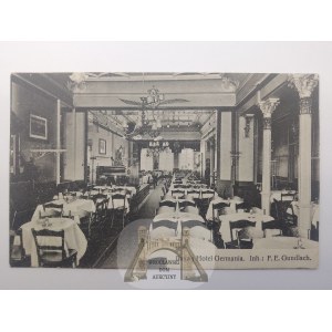 Gdaňsk, hotel Germania, restaurace, 1913