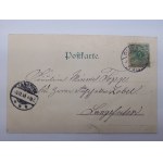 Gdańsk Oliwa, Danzig Oliva, 3 widoki, ozdobna winieta, 1899