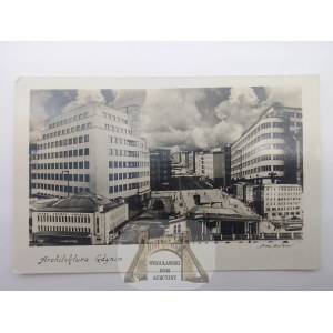 Gdynia, architecture - modernism, collage, ca. 1935