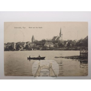 Ostróda, Osterode, jezero, panorama, 1917