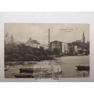Ostróda, Osterode, lake, plants, ca. 1915