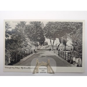 Waplewo near Olsztyn, bridge, circa 1940.
