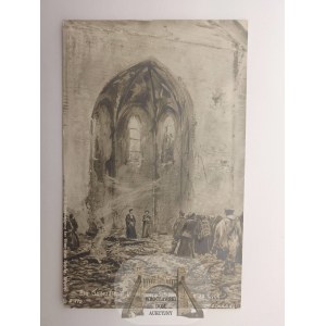 Elk, Lyck, burned church, ca. 1915