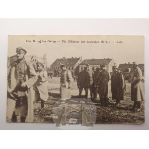 Biała Piska, Bialla, Rynek, wojsko niemieckie, ok. 1915
