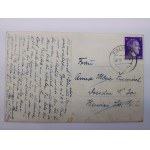 Białystok, okupacja - ogromna mapa Nowej Europy na bilbordzie, kościół, 1943