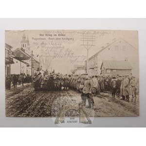 Augustów, kościół, ulica, 1915