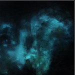 Maja Gajewska, Oil painting - Turquoise and black I
