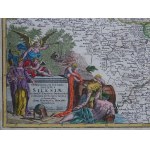 Śląsk SUPERIORIS ET INFERIORIS DUCATUS SAILESIAE Homann 1737