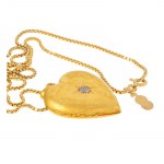 Medallion in the form of a heart with a chain, France, k. 19th century, Victorian style