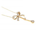 Necklace with bow motif, 1st half of 20th century.