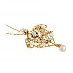 Brooch-pendant with chain, 2nd half of 20th century.