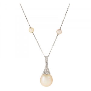 Necklace, mid-20th century.