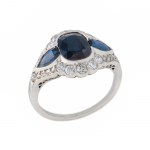 Bague, seconde moitié du 20e siècle, type art déco