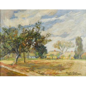 Henryk KRYCH (1905-1980), Landscape from Zlakow Koscielny, 1943