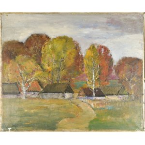 Henryk KRYCH (1905-1980), Landscape with a bridge