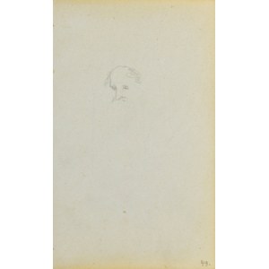 Jacek MALCZEWSKI (1854-1929), Skizze eines Fragments des Kopfes eines alten Mannes