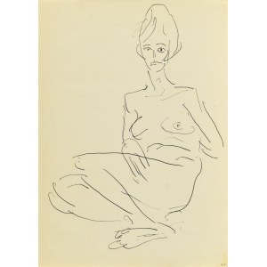 Jerzy PANEK (1918-2001), Nude of a seated woman, 1969