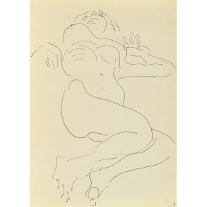 Jerzy PANEK (1918-2001), Nude of a woman lying on her back, 1969