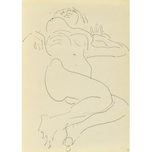 Jerzy PANEK (1918-2001), Akt ženy ležiacej na chrbte, 1969