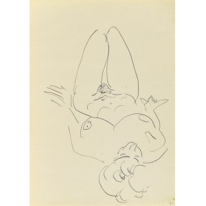 Jerzy PANEK (1918-2001), Akt ženy ležiacej na chrbte, 1969