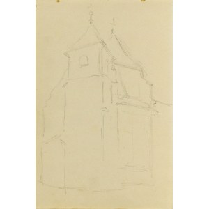 Józef PIENIĄŻEK (1888-1953), Skizze der Markuskirche in Kraków