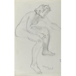 Kasper POCHWALSKI (1899-1971), Akt sediacej ženy
