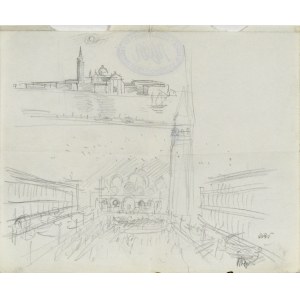 Wojciech WEISS (1875-1950), Venedig in zwei Aufnahmen: Markusplatz und Blick auf San Giorgio Maggiore
