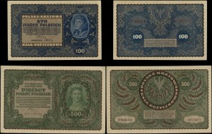 Polsko, sada 7 bankovek, 1919-1946