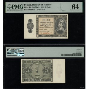 Poland, 1 zloty, 1.10.1938