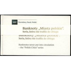 Polska, zestaw banknotów obiegowych Miasta Polskie, 1.03.1990