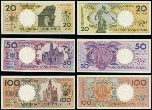 Polsko, sada oběžných bankovek Série polských měst