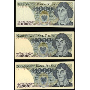 Poland, set: 8 x 1,000 zloty, 1.06.1982