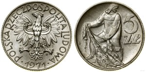 Poland, 5 gold, 1971, Warsaw