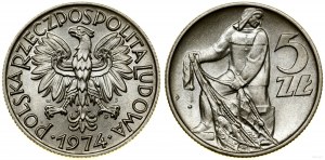 Poland, 5 gold, 1974, Warsaw